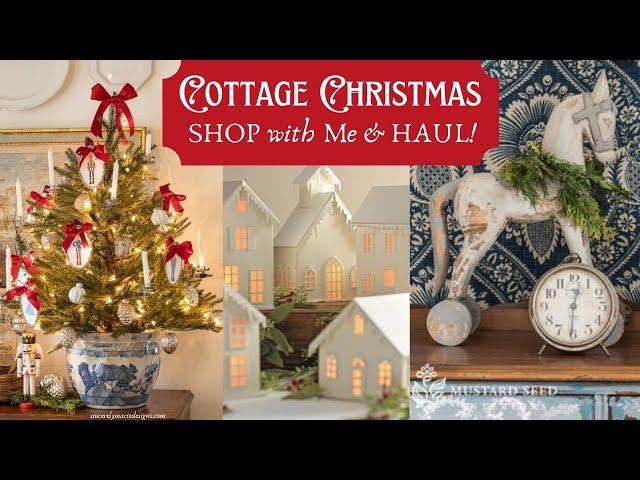 Christmas Decorating Ideas! Cottage Style Christmas Decor Haul & Shop with Me!