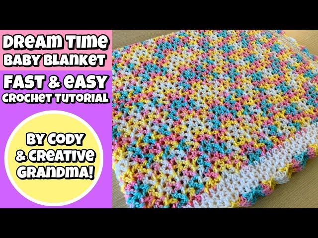 Easy Crochet   Dream Time Baby Blanket Tutorial -  #lionbrand