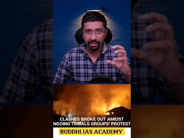 Manipur Clashes - ST Status to Meiti Community - Article 355 invoked in Manipur #shorts #buddhiias
