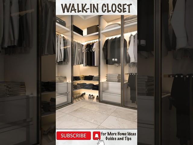 WALK-IN CLOSET Lighting design Ideas and Tips #interiordesign  #shorts