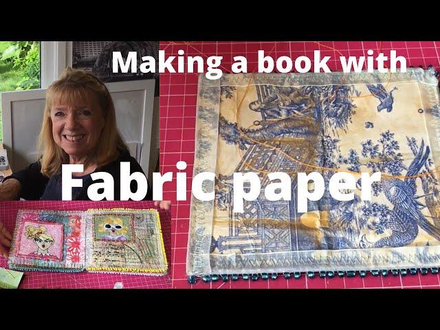 How to make a book with fabric paper