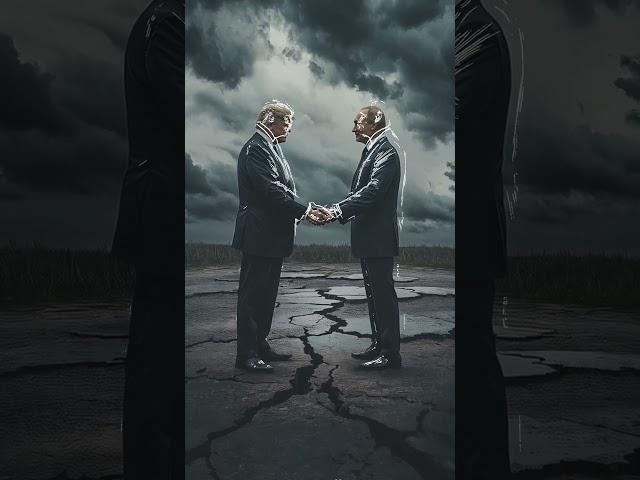 Trump vs Putin: The Shaking Hands of Power – Unity or a Silent War?  #trump #putin #donaldtrump