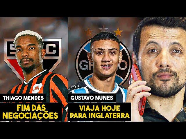 BASTIDORES: FIM DA NOVELA THIAGO MENDES NO SÃO PAULO! JOIA DO GRÊMIO VENDIDO POR 12 MILHÕES DE EUROS