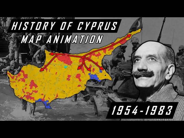 Map History of Cyprus (1954-1983)