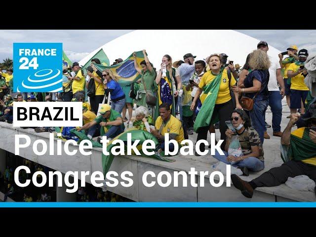 Police take back control of Brazil's Congress from far-right pro-Bolsonaro rioters • FRANCE 24