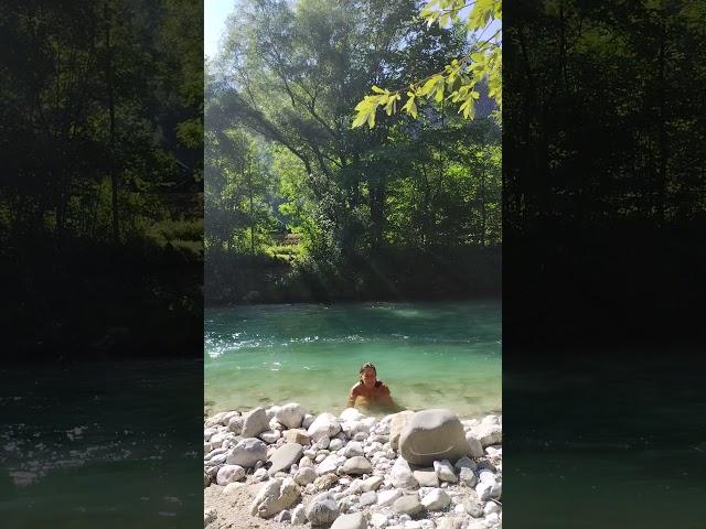 Berchtesgaden, Maya en el río frío!!!