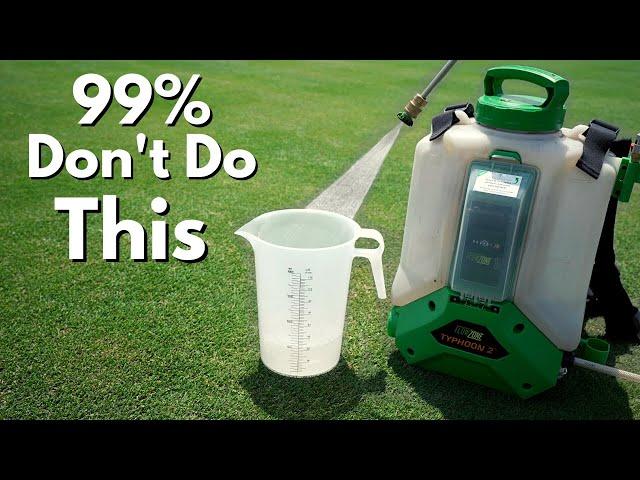 Backpack Sprayers - You won't get the best result without doing this