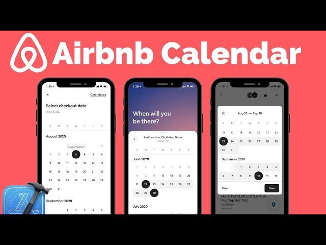 Add Airbnb Like Calendar to Your iOS App (Swift, 2023)