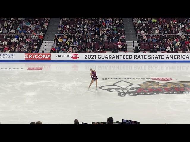 Amber Glenn USA Ladies short program Skate America 2021