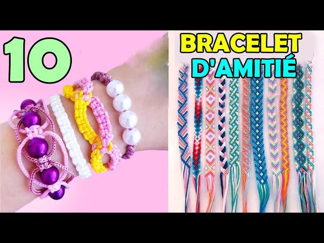 Bricolage : 10 BRACELETS D'AMITIÉ FACILES - Artisanat féminin Comment faire un bracelet d'amitié