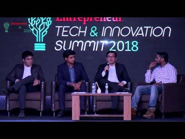 Neel Mehta, Asteria Aerospace's co-founder at Entrepreneur India Tech & Innovation Summit 2018