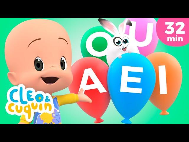 Learn the vowels with Cuquín's magic balloons !  | Educational Videos for Kids