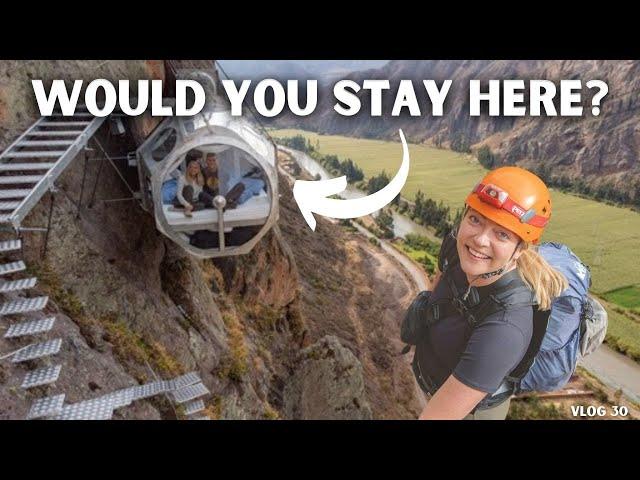 WE SLEPT ON THE SIDE OF A CLIFF IN PERU!