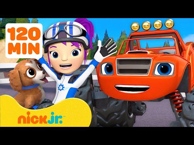 Blaze | ¡Blaze rescata a un cachorro, a máquinas monstruosas y más rescates!  | Nick Jr. en Español