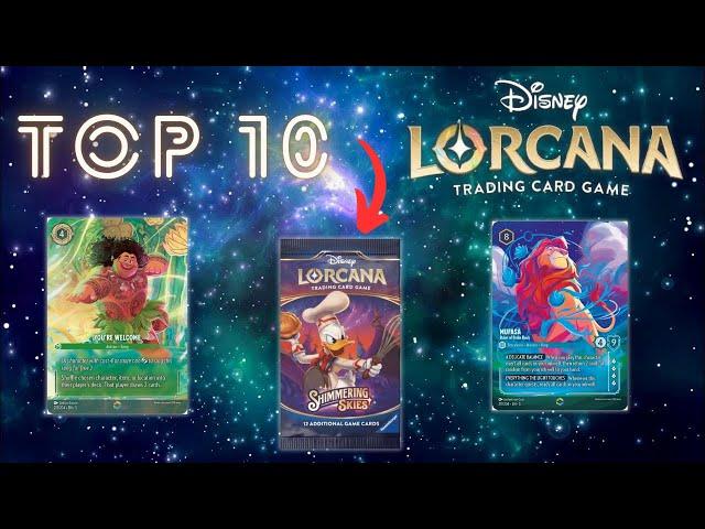 The 10 Most EXPENSIVE Lorcana Shimmering Skies Cards  #top10 #lorcana #shimmeringskies