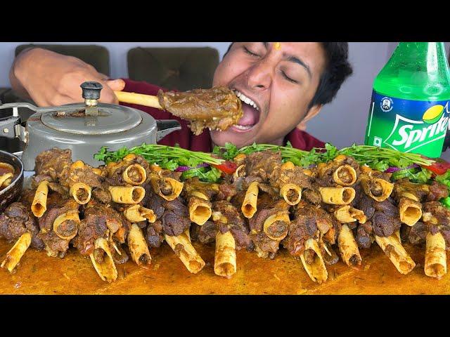 MUTTON ASMR & MUTTON CUTTING :2.5kg MUTTON NALLI & MUTTON MARROW WITH RICE, MUTTON EATING CHALLENGE