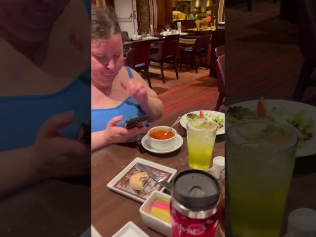 Appetizer on the first night of the cruise on the Carnival Freedom #carnivalfreedom