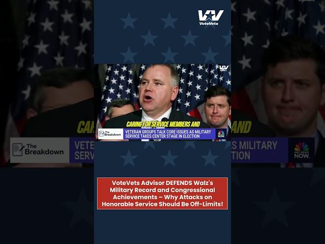 VoteVets Advisor DEFENDS Walz – Why Attacks on Honorable Service Should Be Off-Limits!