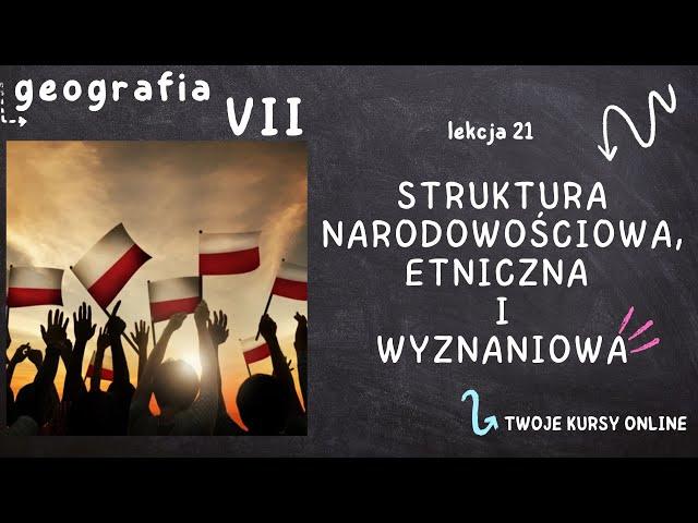 Geografia klasa 7 [Lekcja 21 - Struktura narodowościowa, etniczna i wyznaniowa]