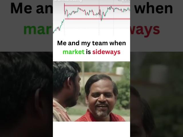 Sideways market me chai pijiye aur chill kariye ️ #trading #stockmarket #crypto #trending