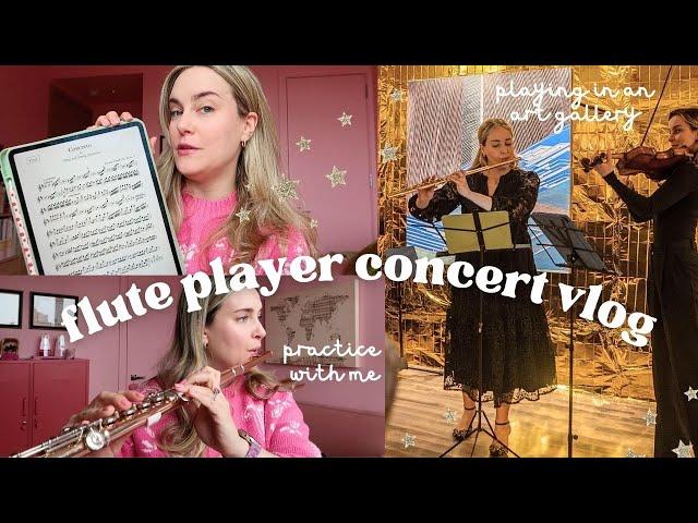 Performing in an art gallery in NYC  | flute player vlog