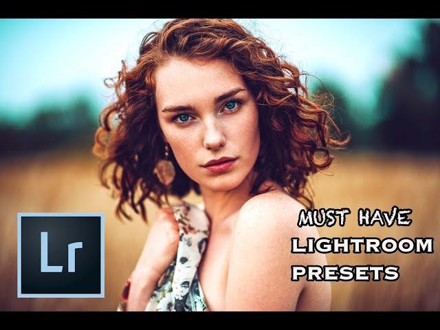 10 LIGHTROOM PRESETS YOU MUST HAVE!! Warm Portrait Tones!!