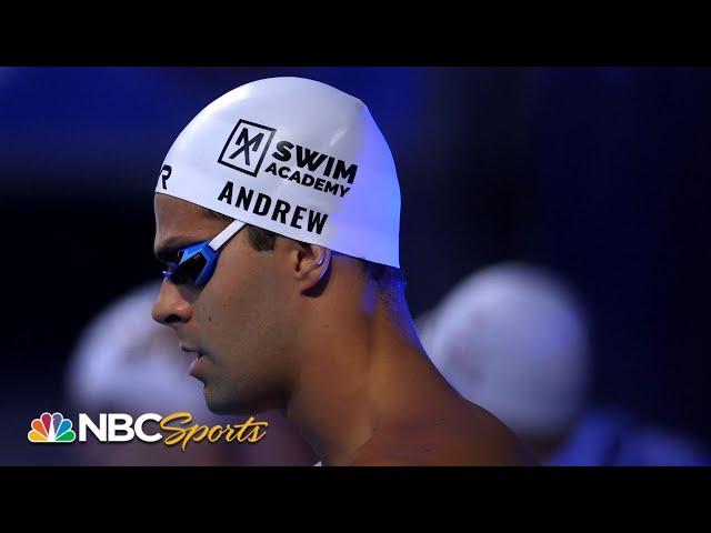 Michael Andrew holds off Dressel in 50m butterfly at US Nationals | NBC Sports