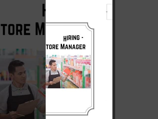 Dubai Hiring - Store Manager #dubai #hiring #job #storemanager #store