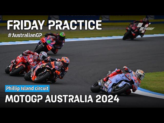  Friday Practice MotoGP Australia 2024 Phillip Island circuit #AustralianGP - Marquez fastest today