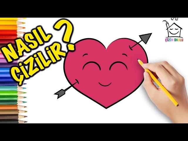 Nasıl Çizilir? - Kalp - Resim Çizme - ÇİZİM OKULU