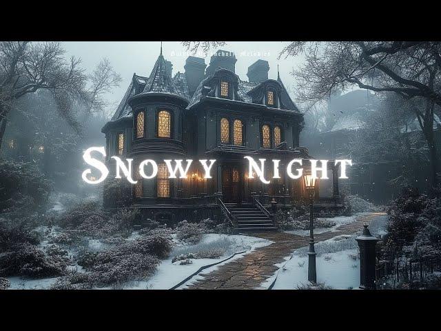 Gothic Snowy Night  Spooky Ambience for Reading, Writing | Dark Academia Music