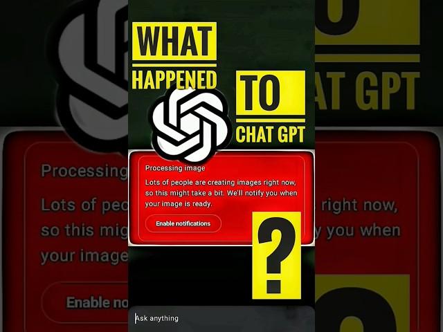Why ChatGPT Stopped Making Images | Shocking Truth Revealed! #chatgpt