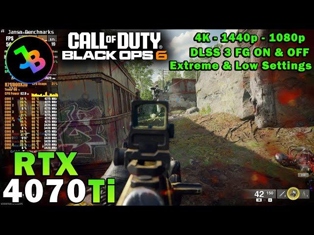 Call of Duty: Black OPS 6 | RTX 4070 Ti | R7 5800X3D | 4K 1440p 1080p | Extreme & Low Settings