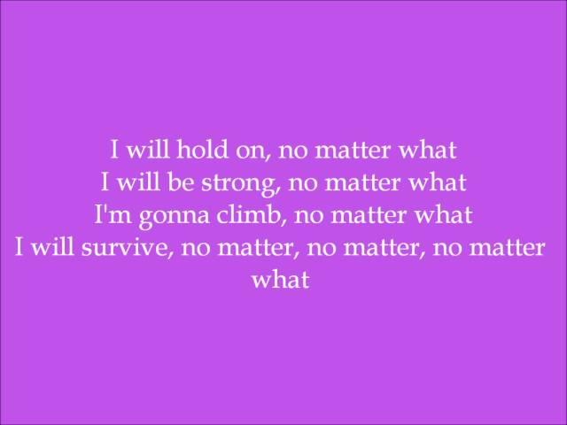 No Matter What - Jennifer Edison (Dance Moms) - Lyrics