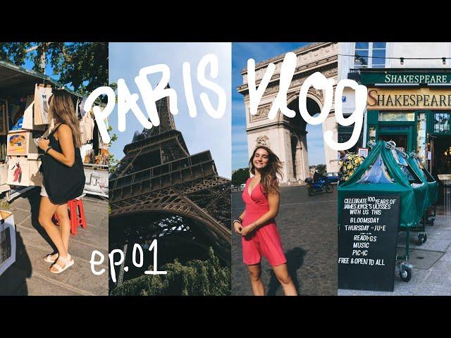 PARIS Travel Vlog! | sightseeing, going into the Eiffel Tower, & shopping!