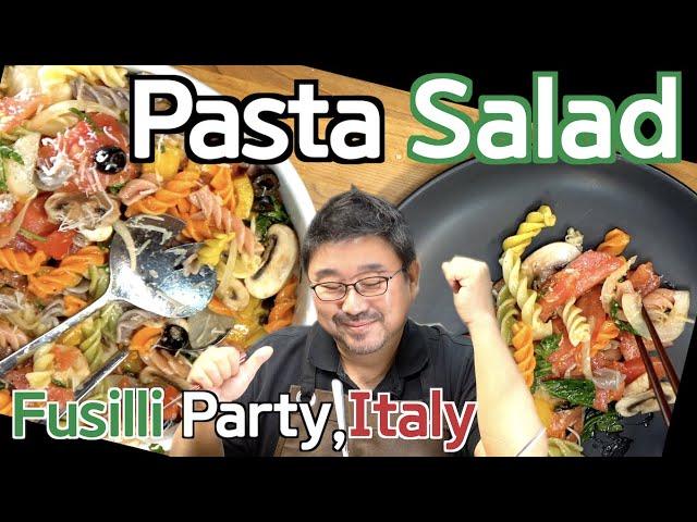 [ENG SUB] Italian Party Pasta Salad with Country Tomato Dressing | JUNTV fusilli salad