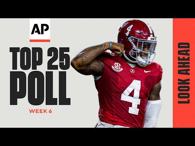 College Football Week 6 AP Top 25 Look Ahead: Does Alabama deserve to take No. 1?