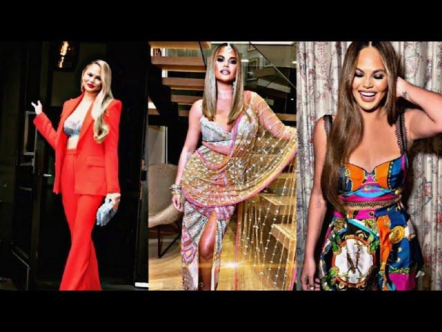 Chrissy Teigen outfits || #chrissyteigen  #fashion #model #catwalk #outfits #celebrity