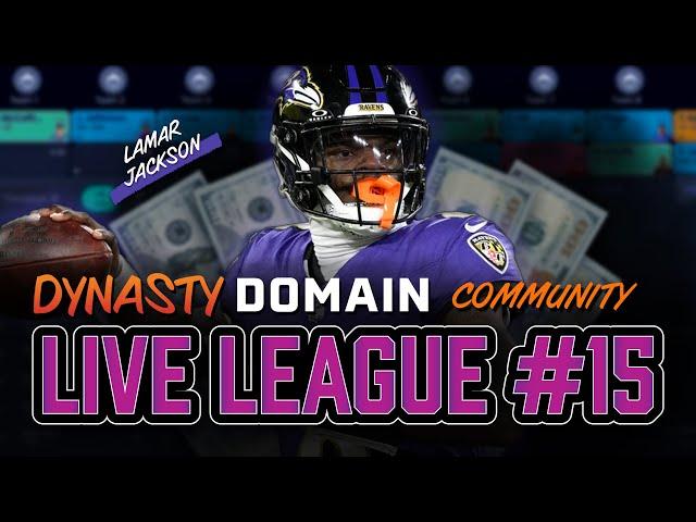 LIVE Dynasty Start-Up Draft (Real $ League)