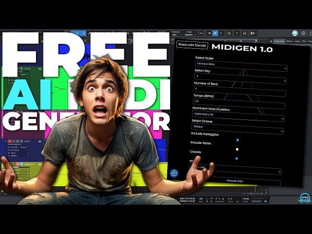 FREE AI MIDI GENERATOR  MIDIGEN