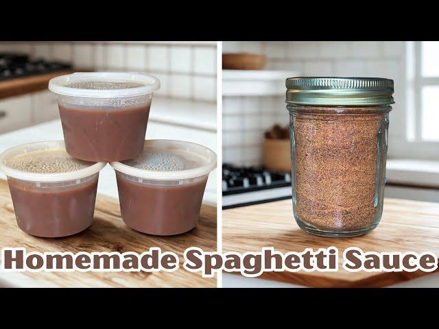 Homemade Pasta Sauce for Freezing and Dehydrating!