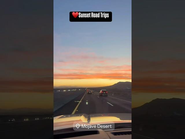 Ever taken a sunset road trip through the Mojave Desert? 