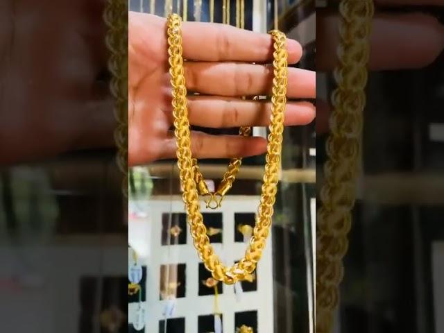 New latest Men gold chain design 15 gram only 916 BIS 2022 #shorts