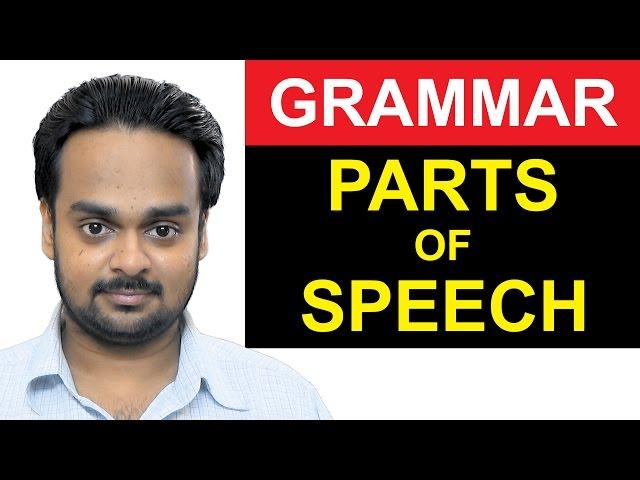 8 PARTS OF SPEECH - Noun, Verb, Adjective, Adverb Etc. Basic English Grammar - with Examples