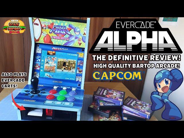 Evercade Alpha Megaman Edition Bartop Capcom Arcade Review! Also Plays Evercade Carts! High Quality!