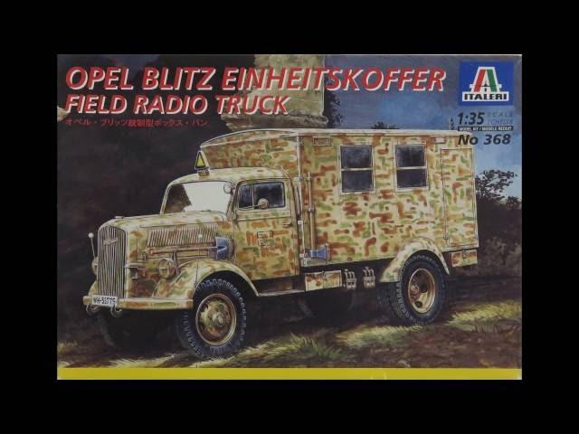 Italeri 1/35 Opel Blitz Einheitskoffer Radio truck Kit# 368