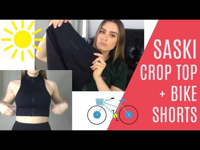 SASKI Bike Shorts +Crop Top Try On Review