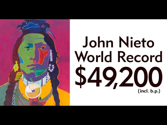 WORLD RECORD - John Nieto sells for $49,200 (w/b.p.) at Vogt Auction Galleries