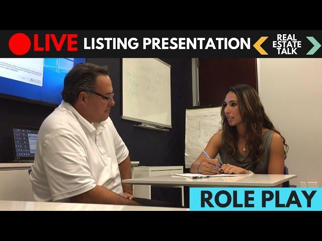 LIVE Real Estate Listing Presentation - Difficult Seller