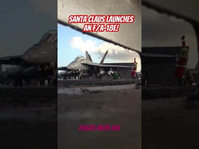 ever seen #santaclaus launch a jet off an #aircraftcarrier? Now you have!  #flightdecklife